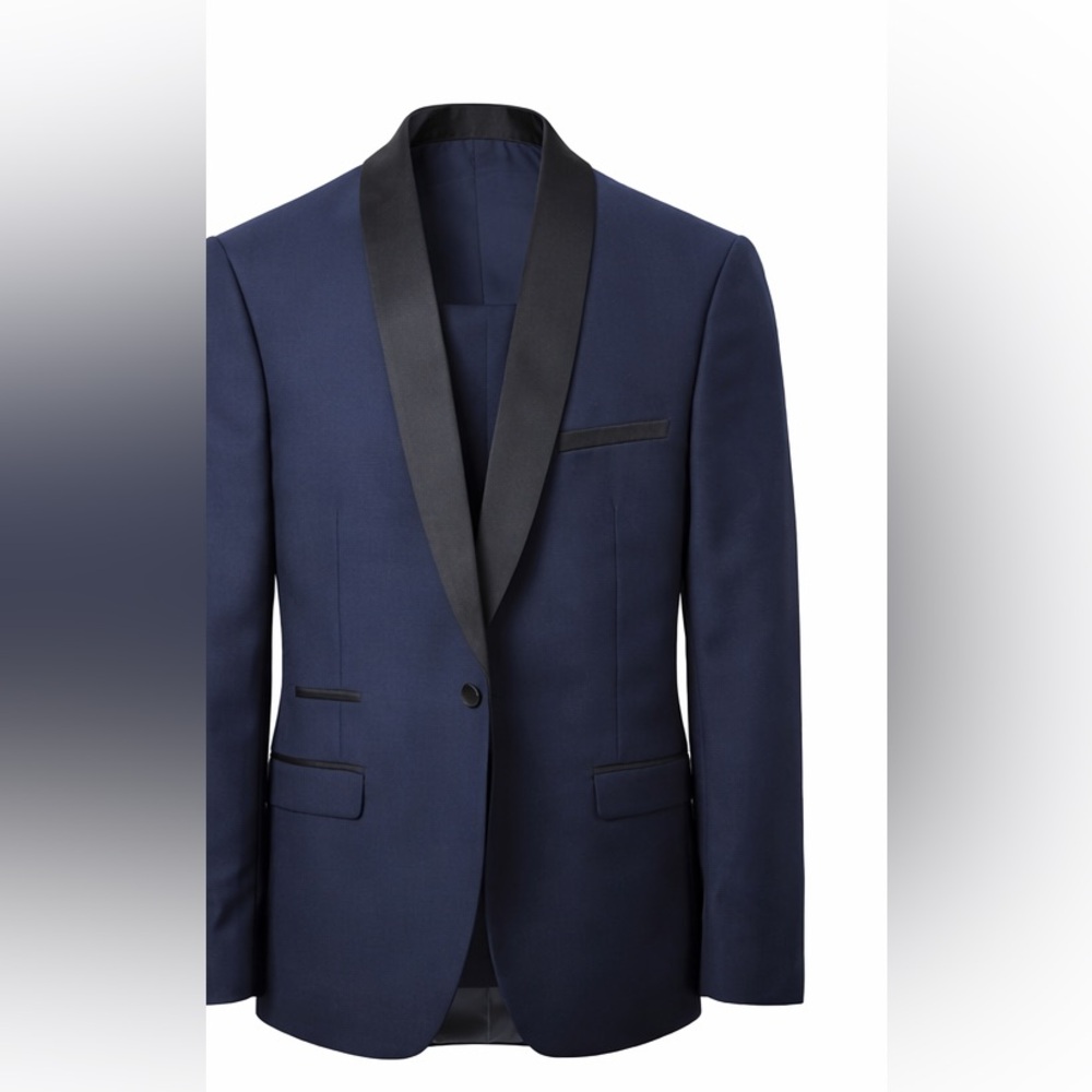 Men's 3-piece Navy Blue Tuxedo